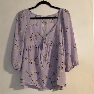 Charming Charlie’s size M chiffon shirt
